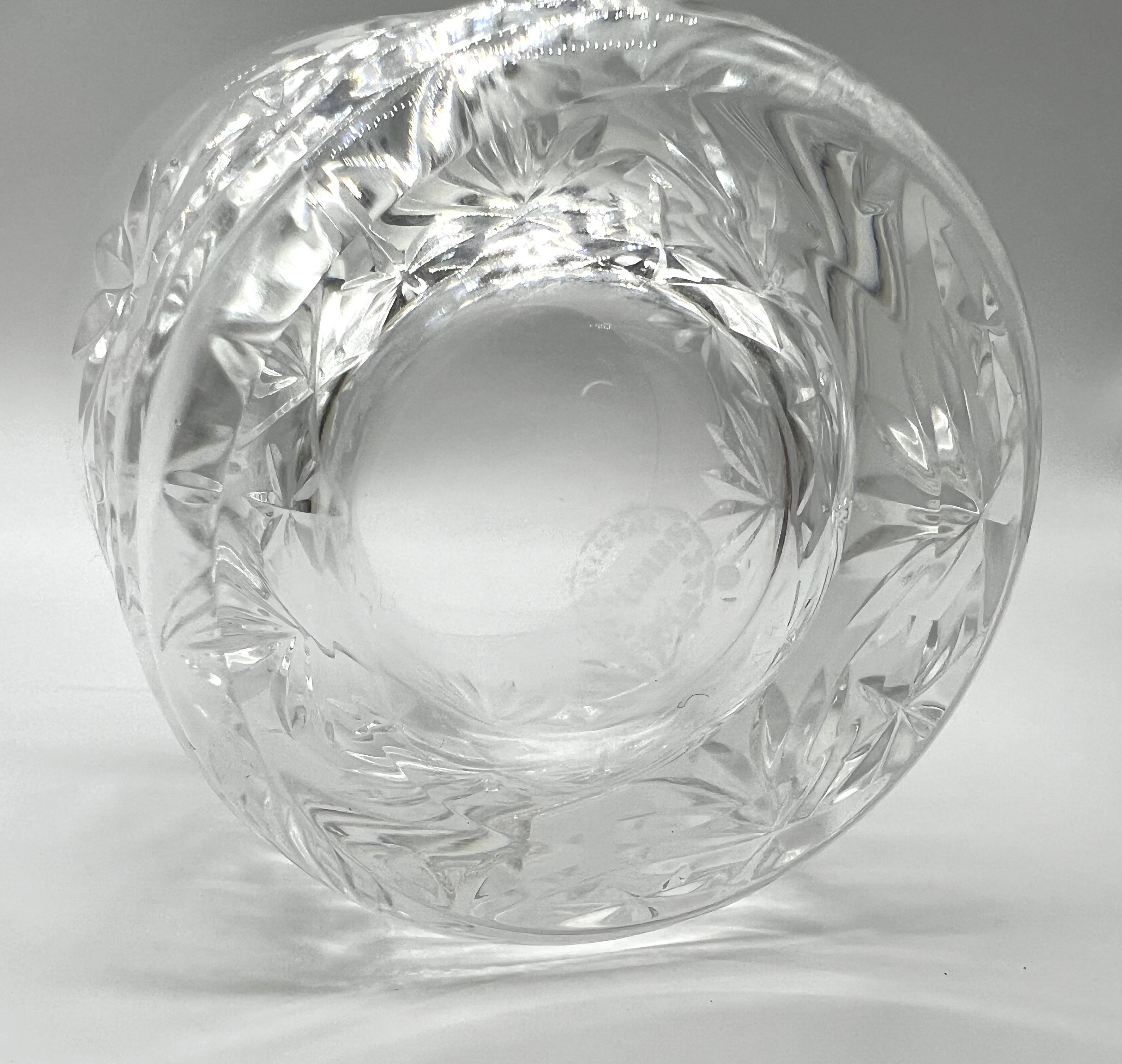 Set of 4 Saint-Louis crystal whiskey glasses – Florence model – Signed