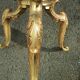 Vintage floor lamp in bronze, brass and onyx, tripod