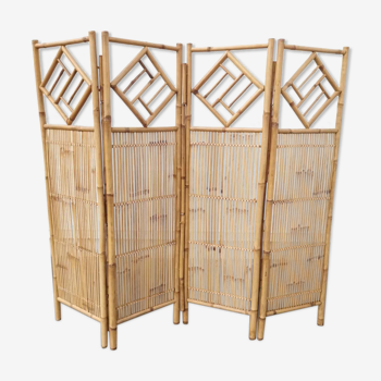 Bamboo and rattan screen