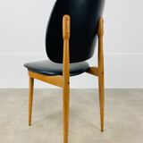 4 Baumann Pegasus chairs, black, 60s
