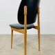 4 chaises Pégases Baumann, noires, années 60