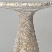 Table d'appoint en silver travertin