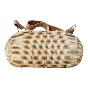 Panier ancien besace - osier