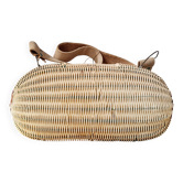 Old wicker basket bag - folk art