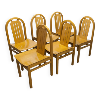 Set of 6 Baumann Argos chairs 1999