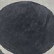 Tisca black round rug with a diameter of 2m.
