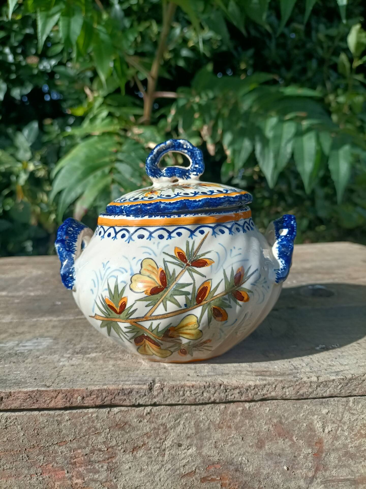Henriot Quimper Teapot Sugar Bowl