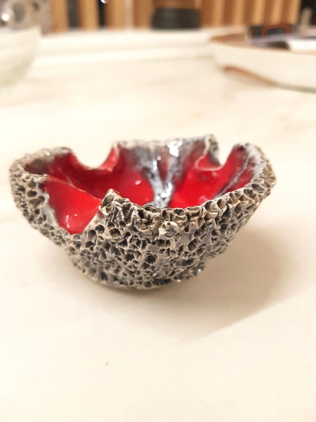 70s ceramic ashtray