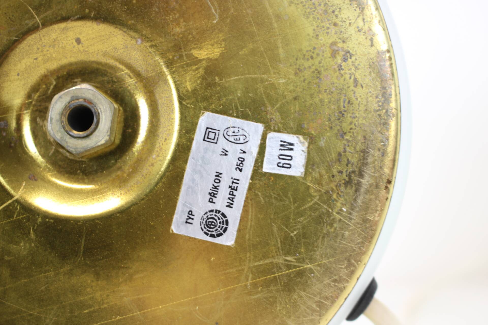 All Glass Table Lamp by Valasske Mezirici, 1960s, Czechoslovakia