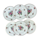 6 assiettes terre de fer salins modèle "anny" motif fleuris