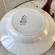Lot of 6 hollow plates Terre de Fer Saint-Amand late nineteenth