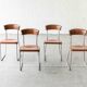 Set of 4 'B257' dining chairs by Emile Guillot, 1920s