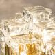 Plafonnier en verre glace Murano par Kalmar, Autriche, années 1960