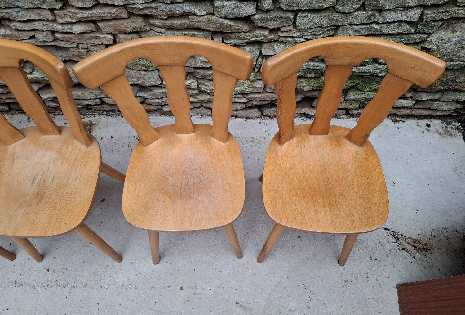 Set of 12 bistro chairs