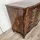 Chippendale chest of drawers in walnut burl, 1940s