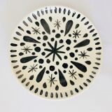 8 assorted black/white dessert plates