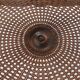 Sculpted Side Table in Wood, Glass & Rattan, France 1950s