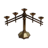 Golden metal chandelier