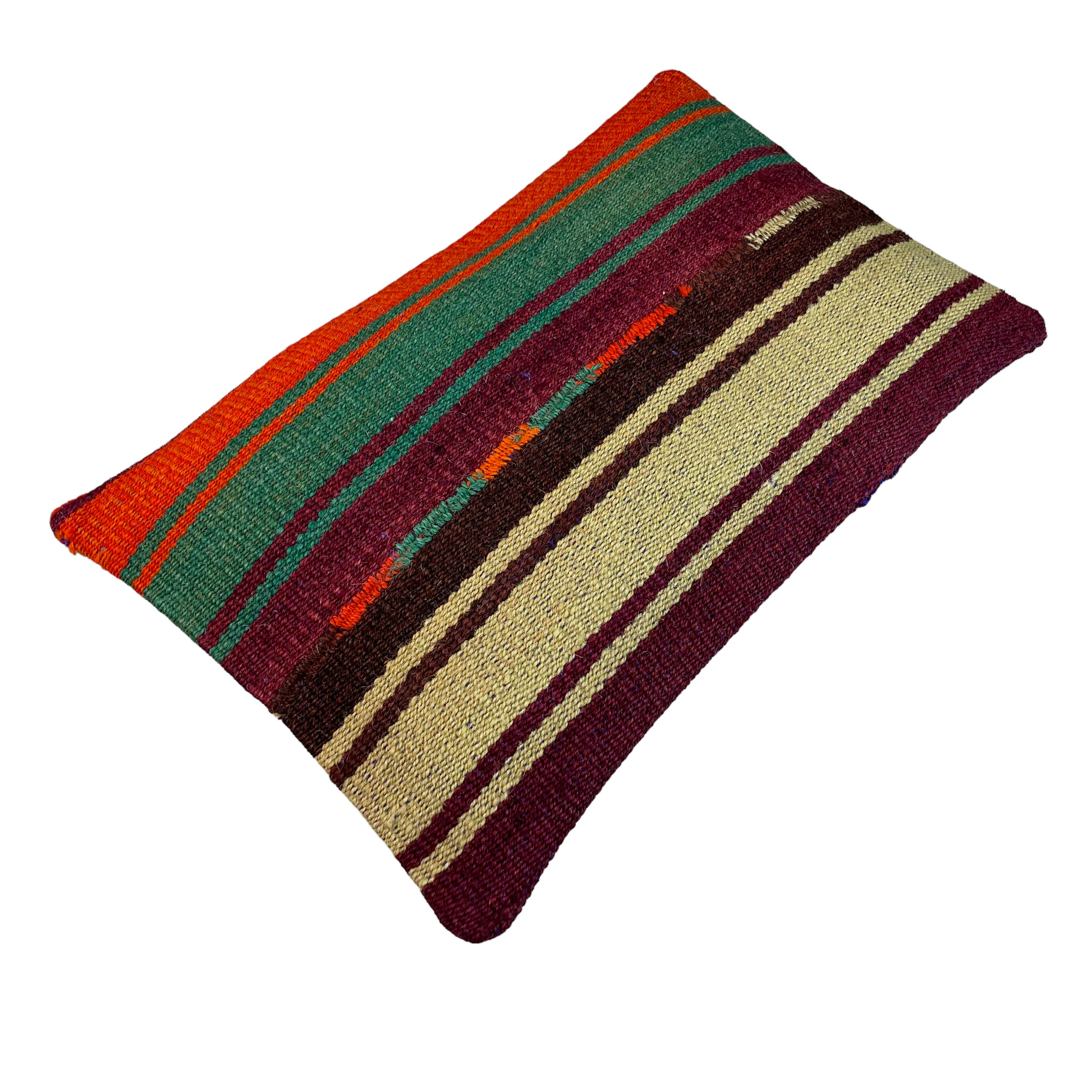 Vintage turkish kilim cushion cover, 30 x 50 cm