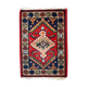 Vintage Persian Carpet Hamadan handmade 1.4' x 1.9' (42cm x 60cm) 1970s, 1C755