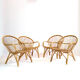 Fauteuil rotin des années 60-70