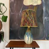 Vintage signed ceramic lamp