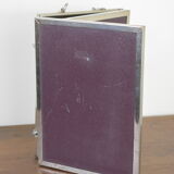 chrome vintage triptych mirror 46x19cm