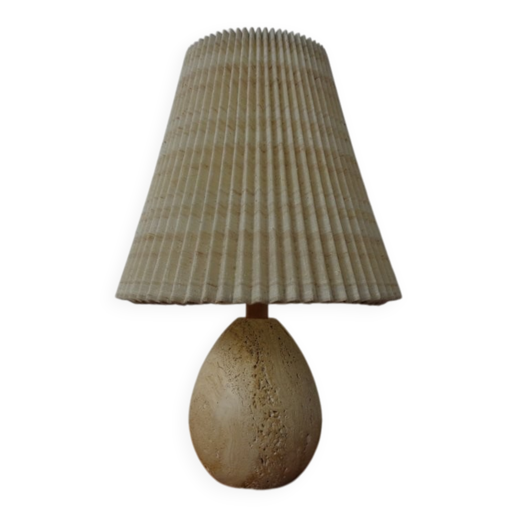 Italian Travertine Table Lamp, 1970s
