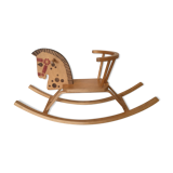 Vintage wooden rocking horse