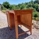 Desk with curtain binder