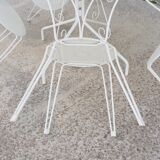 Wrought iron garden furniture