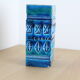Square vase Rimini Blue, Aldo London Diamond for Bitossi, ceramics Italy
