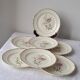 Dessert plates model Saverne by St Amand. 1950s-60s.