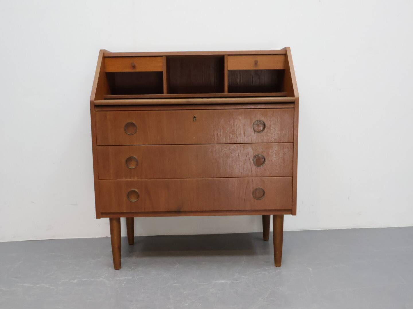 Secrétaire danois en teck vintage