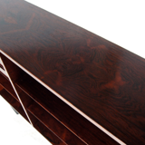 Library in rosewood book unit wall cabinet