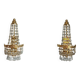 Pair of vintage Presiosa crystal wall lights
