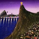 Huile sur toile signée Laerte De Souza