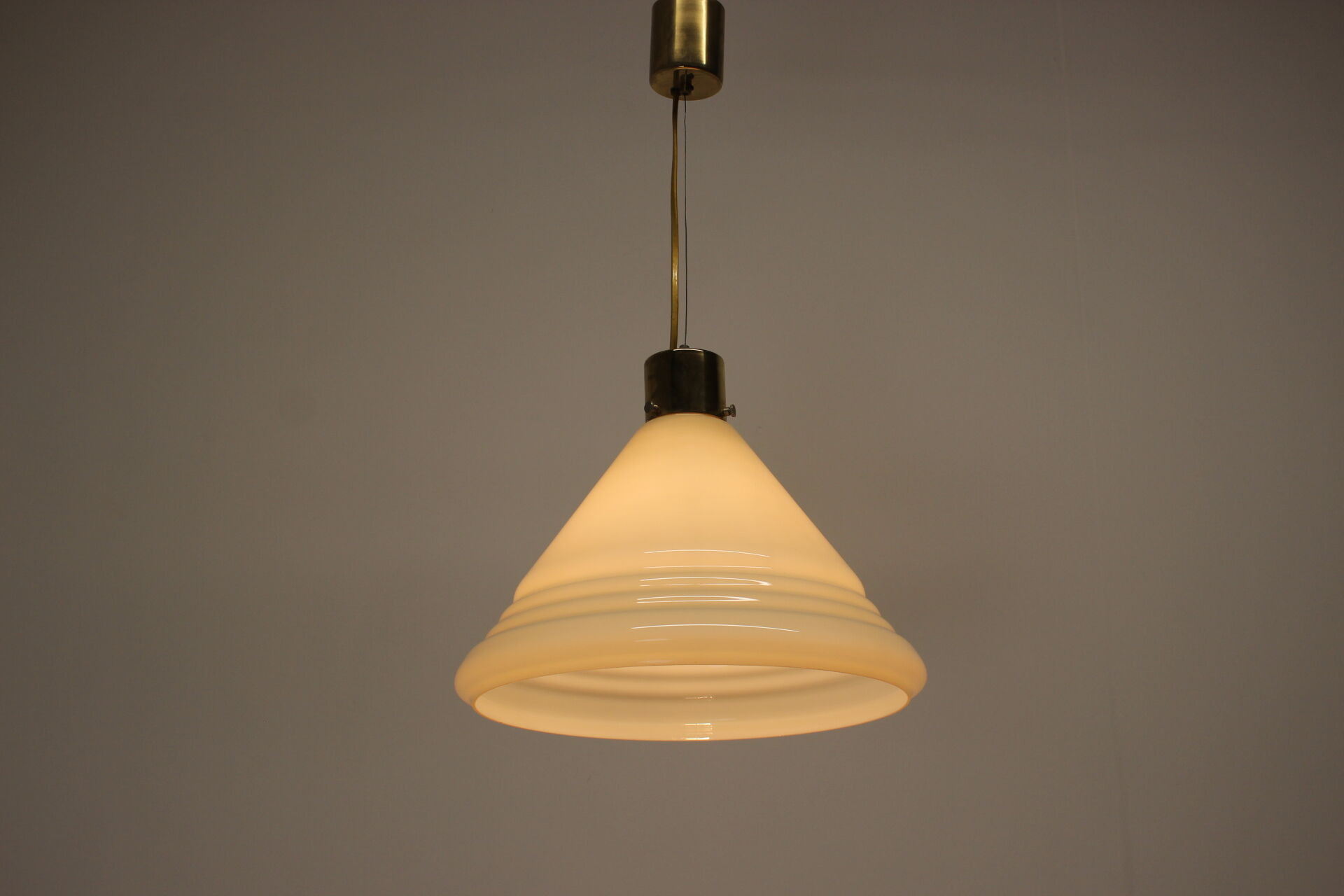 Mid-century glass pendant, 1970's