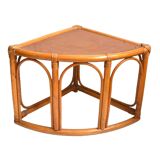 Rattan corner cabinet