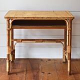 Rattan and wicker desk