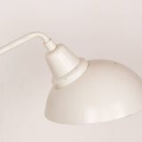 Tilting desk lamp in white metal 1960.