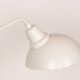 Tilting desk lamp in white metal 1960.