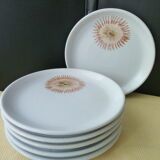 Set of 12 flat plates of St Amand 1710