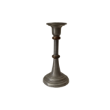 Antique candle holder in pewter and brass