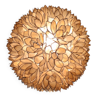 Capiz mother-of-pearl chandelier for Rausch, 1960s