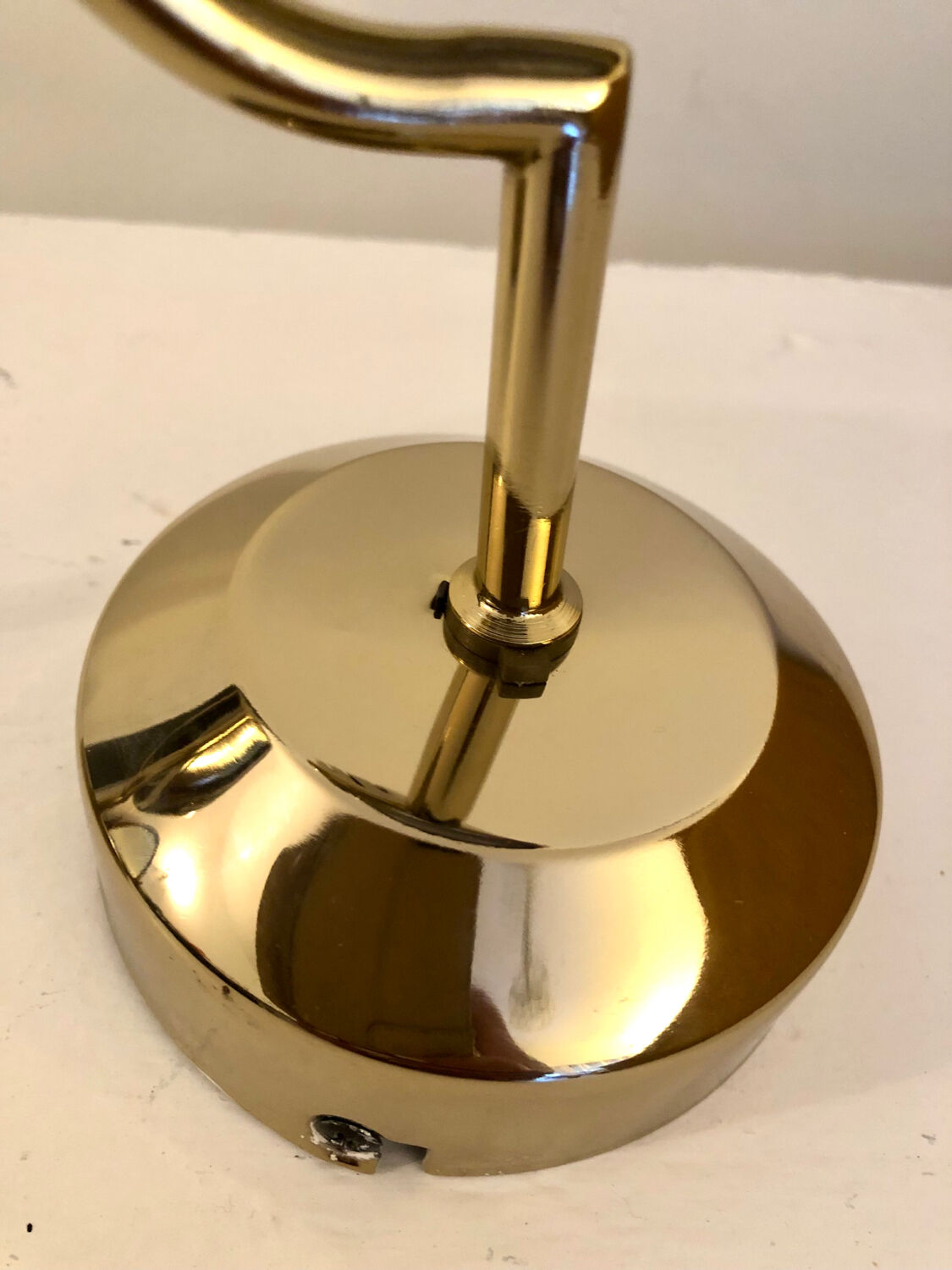 Vintage Fase adjustable wall lights in gold metal.
