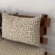 1970s wooden wall bench