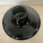 Vase design champignon en verre fumé