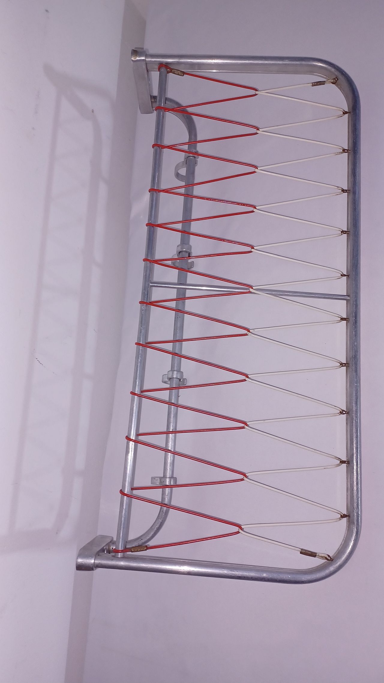 Wall coat rack aluminum 1970