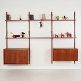 Teak shelving unit, Danish design, 1960s, production: Denmark